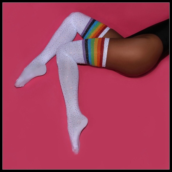 Miss Babydoll Accessories - ❤️NEW Sexy Bling Over the Knee Stockings #D15W